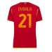 Billige AS Roma Paulo Dybala #21 Hjemmebane Fodboldtrøjer Dame 2023-24 Kortærmet